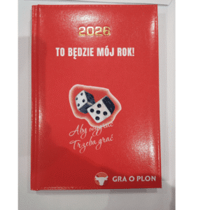 kalendarz Dzienny A5 2026r, Czerwony