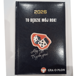 kalendarz A5 2026 r. Granatowy