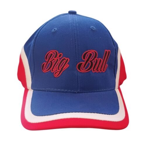 Czapka kaszkietówka Big Bull z haftem granat/bordo