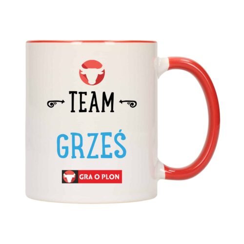 Kubek W21 czerwony dla Grzesia