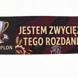 Jestem zwycięzcą tego rozdania - naklejka z ochroną UV
